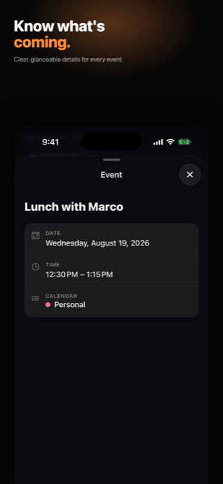 Alarmando event detail screen
